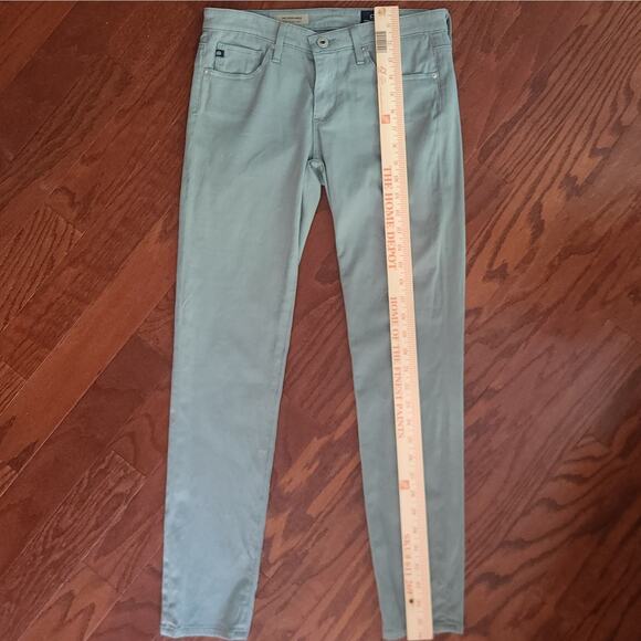 AG Adriano Goldschmied Chino Women sz.‎ 26R Sage Green Stevie Ankle Preppy Jeans - Picture 3 of 13